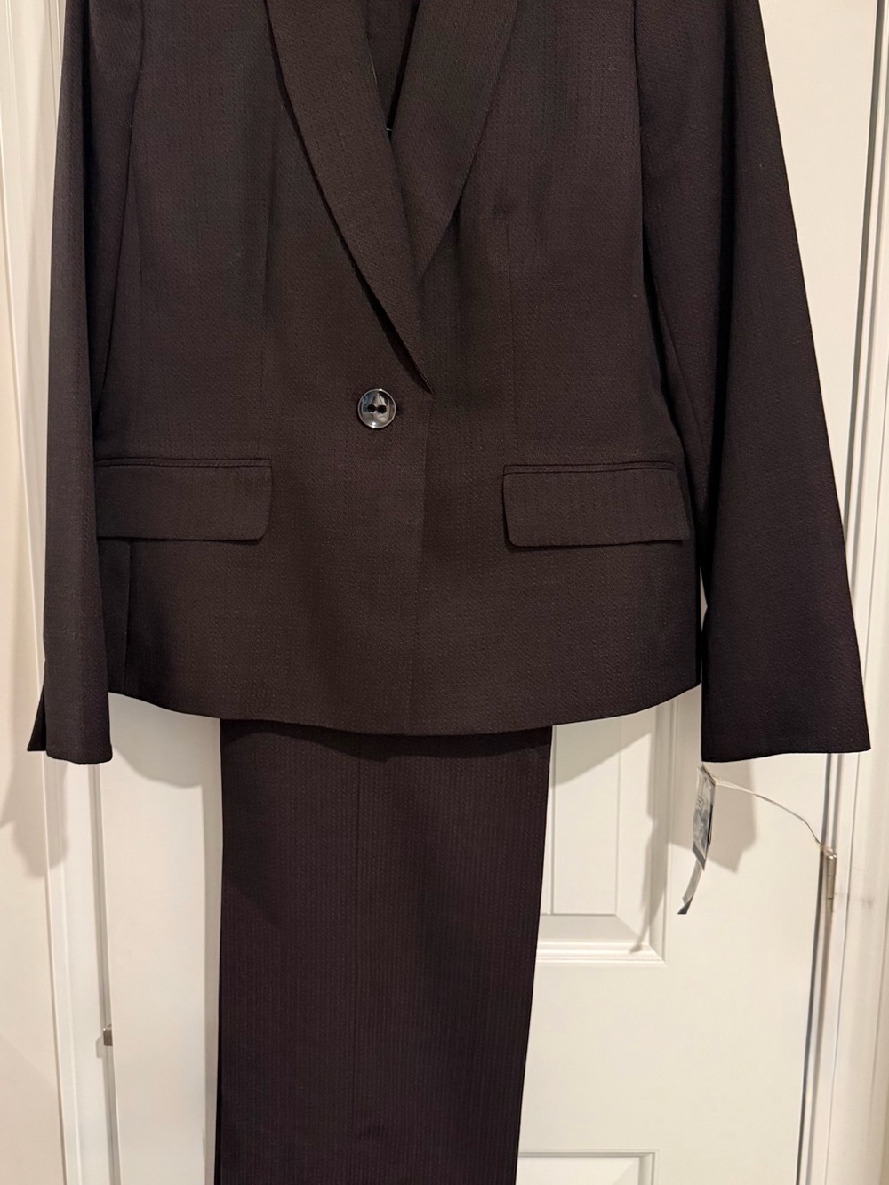 Evan Picone Chocolate Brown Women's Blazer & Skirt Suit